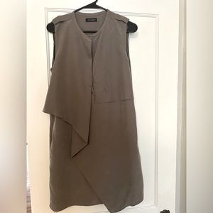 Club Monaco Khaki Drape Dress size 8